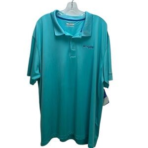 Columbia‎ PFG Omni Shade Omni Wick Low Drag Polo XXL Performance Fishing …